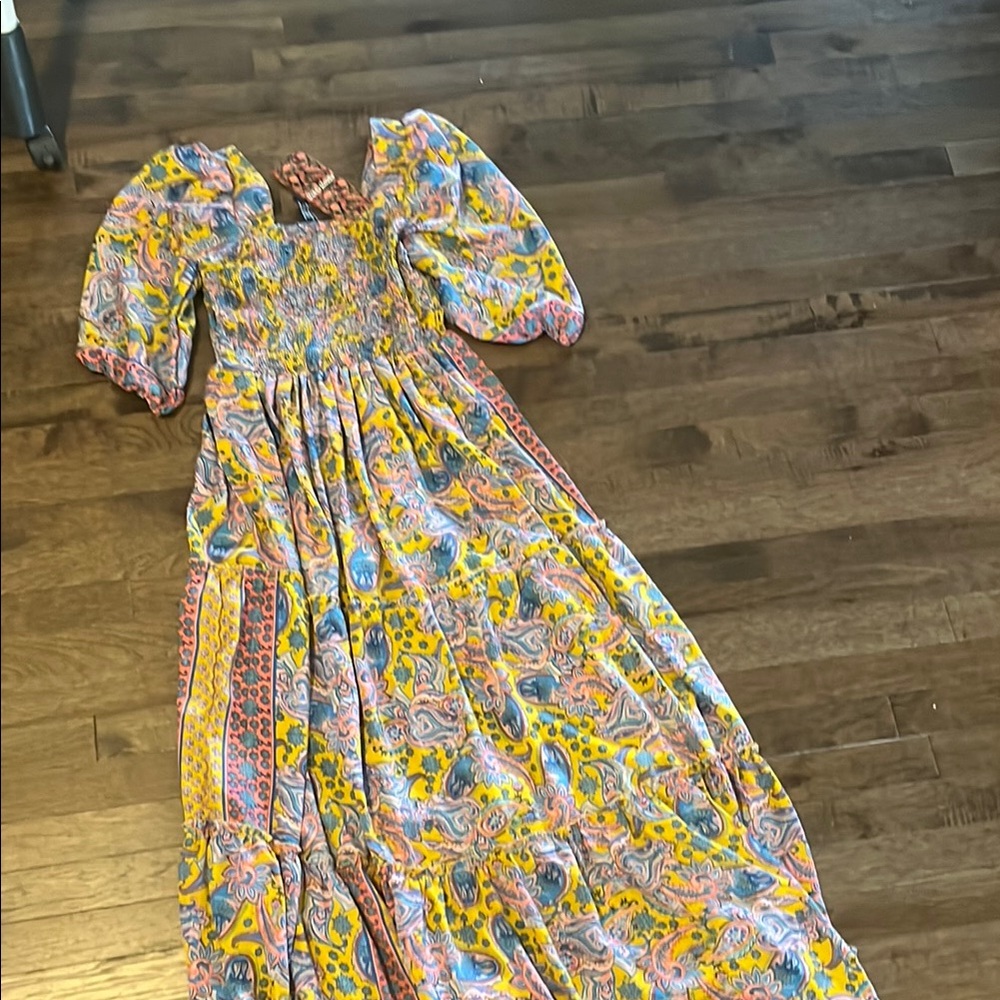 Colorful Paisley Maxi Dress NWT